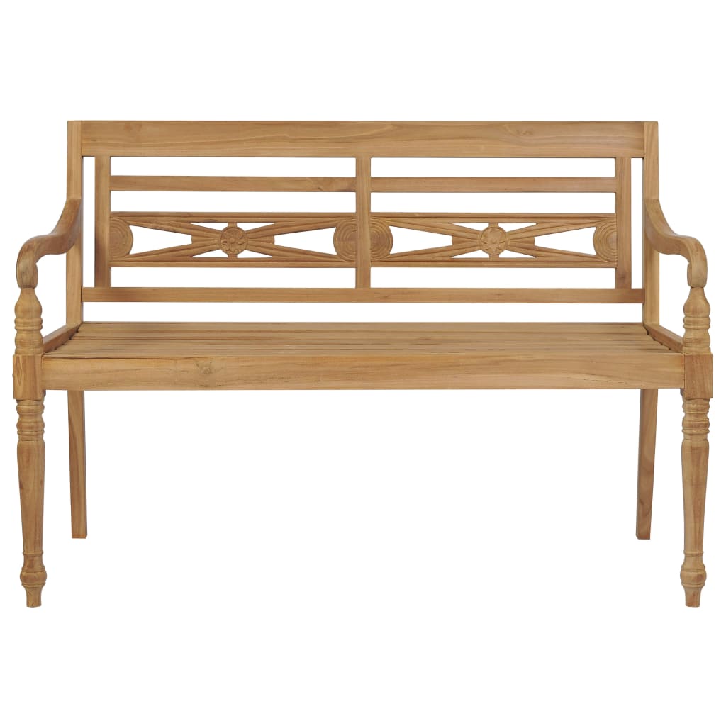 banc de jardin en bois teck 120 cm