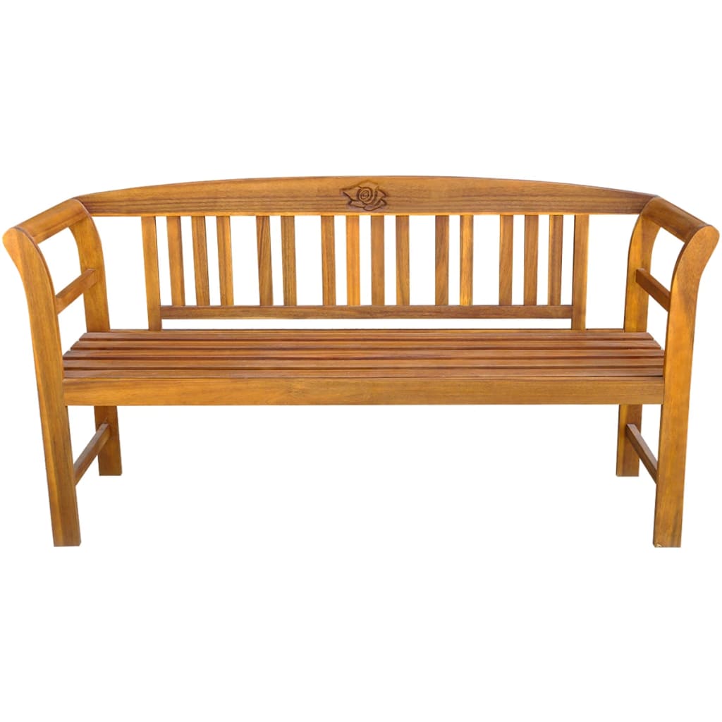 banc décoratif de jardin en bois