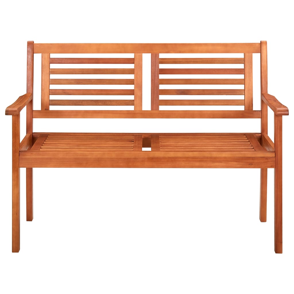 banc de jardin en bois d'eucalyptus