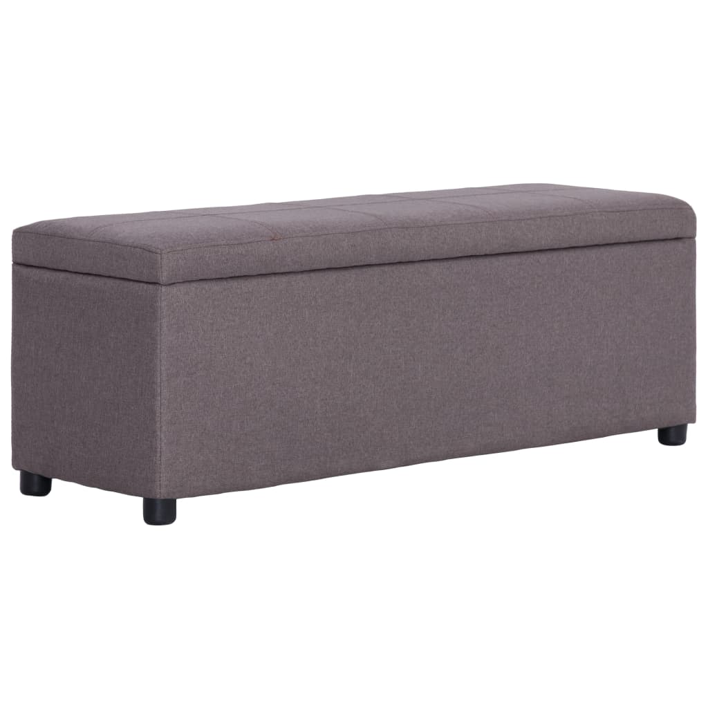 banc coffre taupe