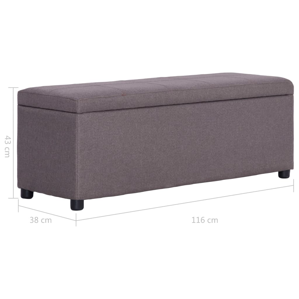 Banc Coffre Taupe