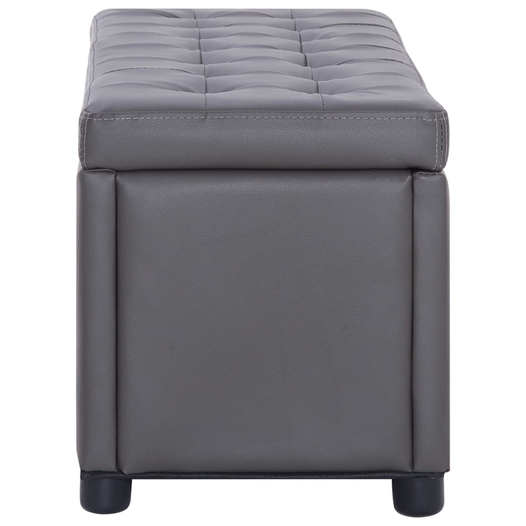 banc coffre gris moderne