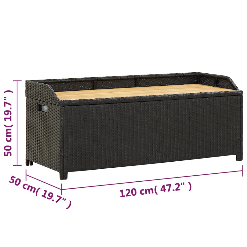 Banc Coffre de Jardin 120 cm