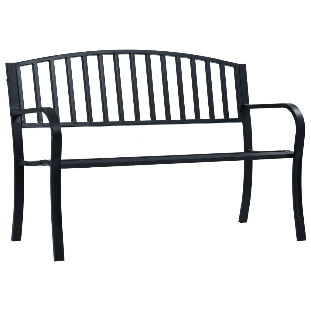 banc de jardin métal noir