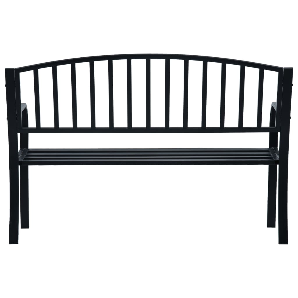 Banc de Jardin Métal Noir