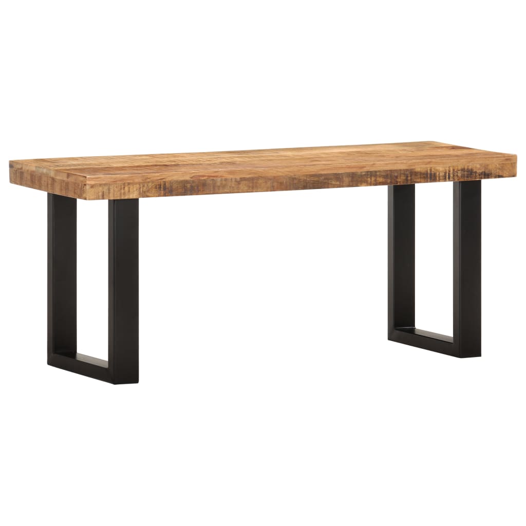 banc en bois et acier