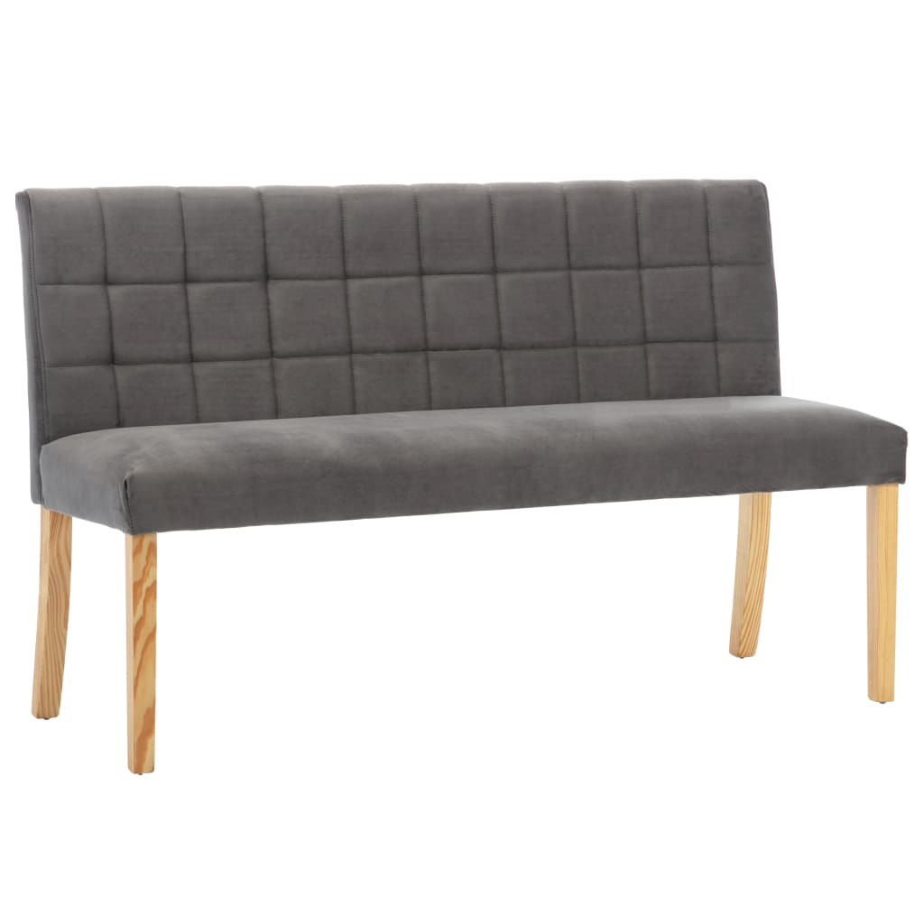 Banc en Bois avec Dossier pour Salle à Manger