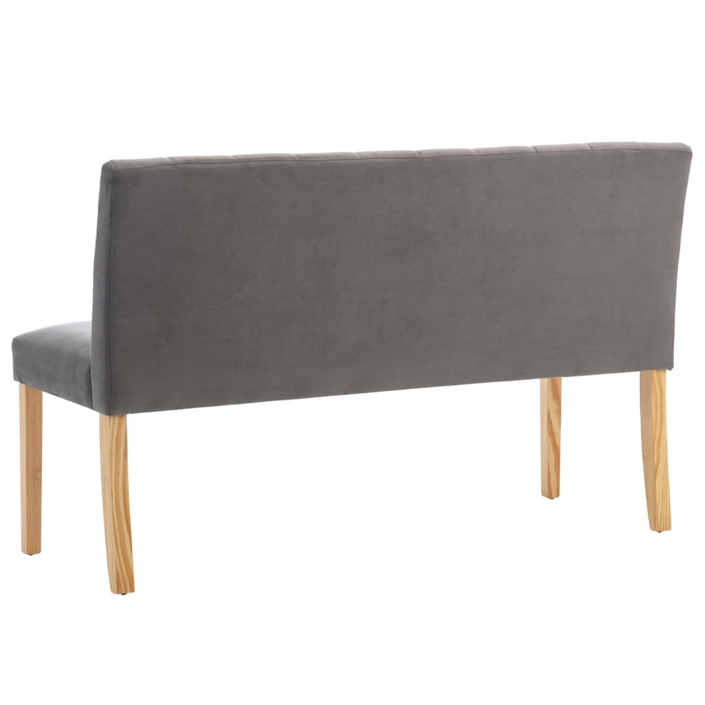 Banc en Bois avec Dossier pour Salle à Manger