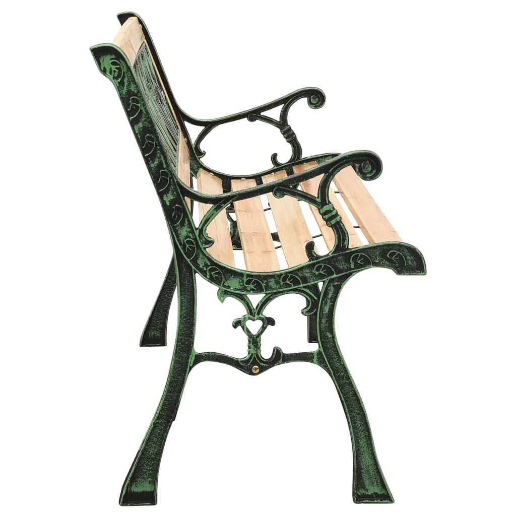 Banc en bois et fonte 2 places