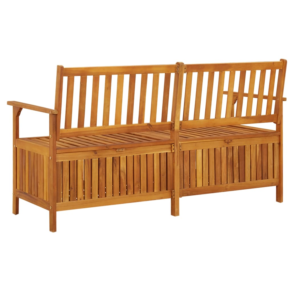 banc de jardin en bois avec rangement