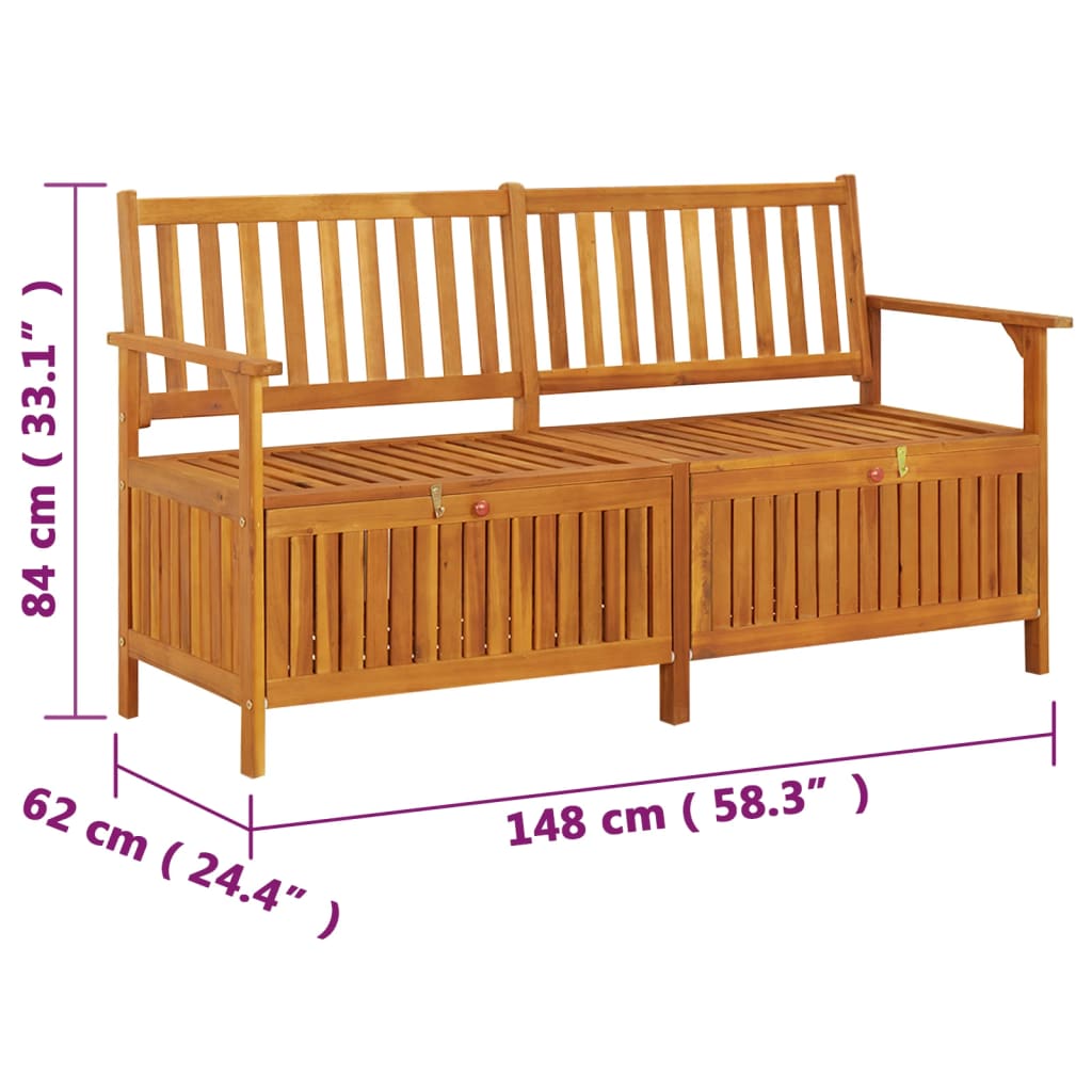 Banc de Rangement de Jardin
