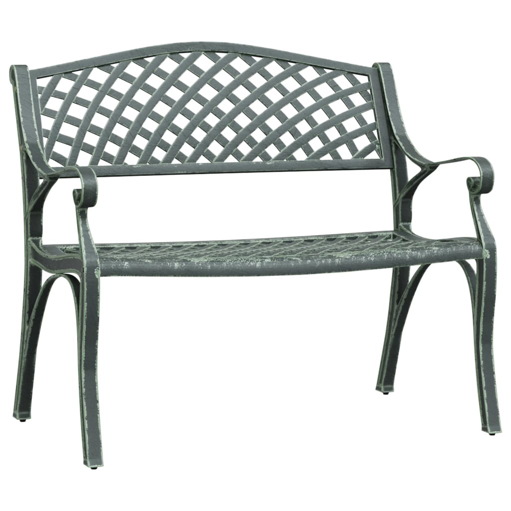 banc de jardin aluminium colore