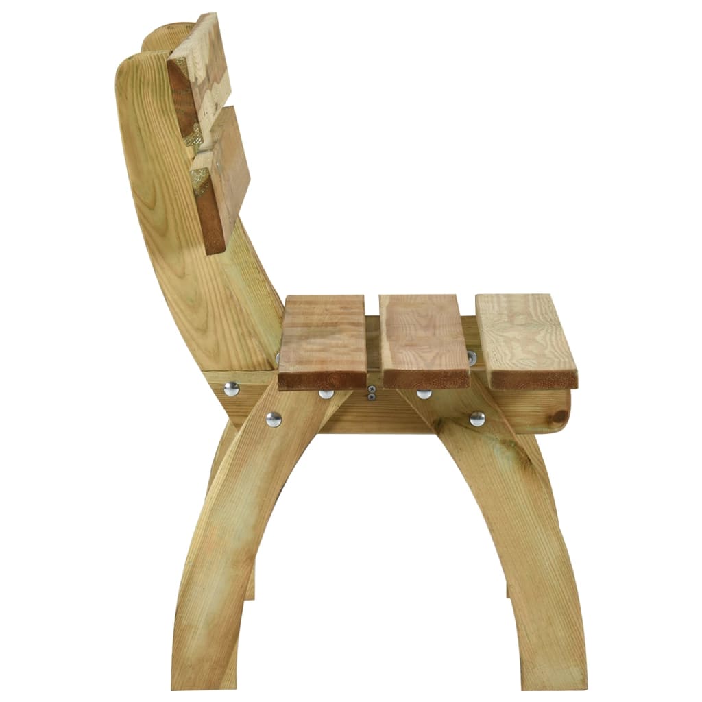 banc de jardin original en bois