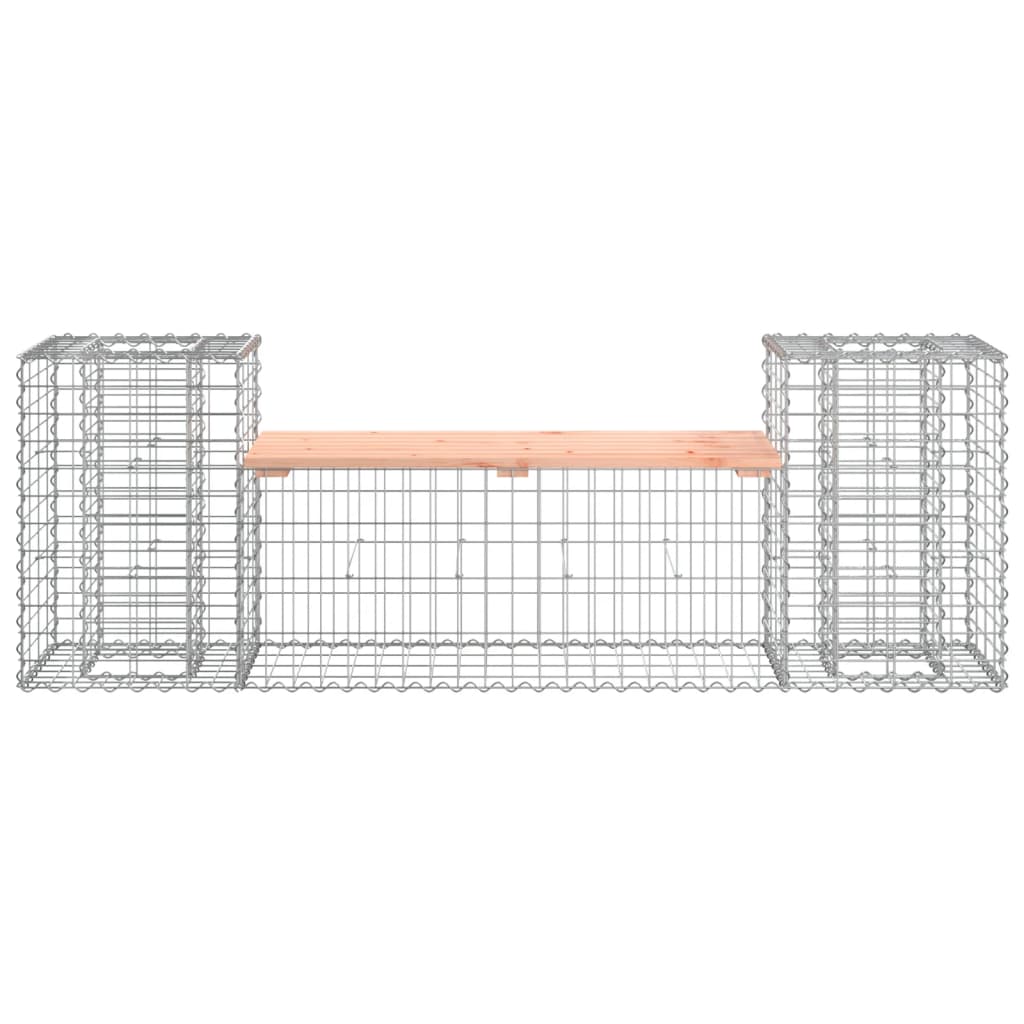 Banc en Gabion et Bois