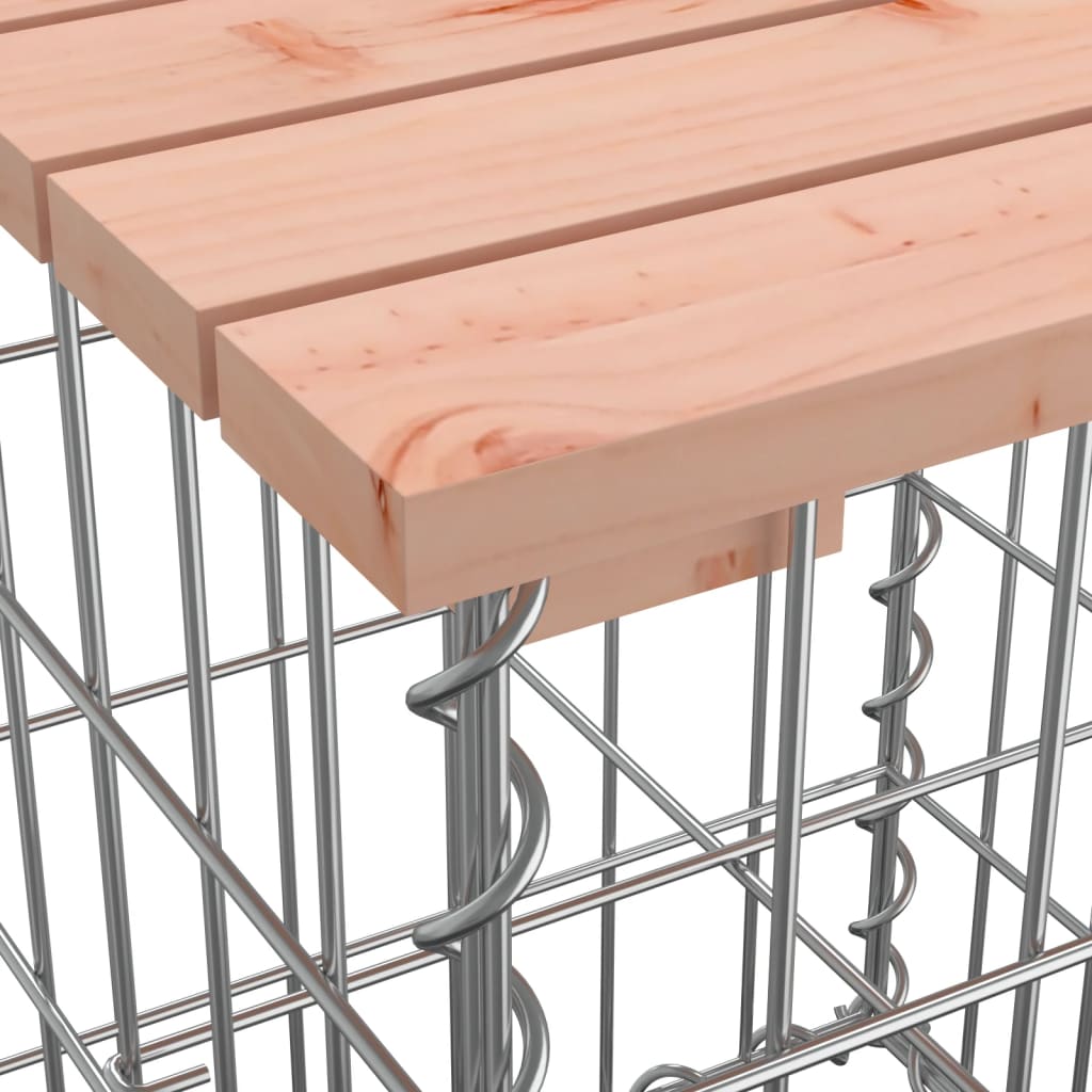 Banc en Gabion et Bois