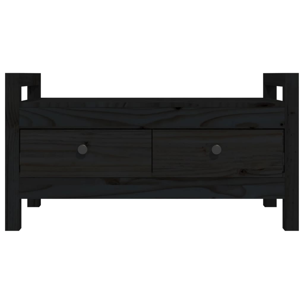 petit banc d'entrée noir
