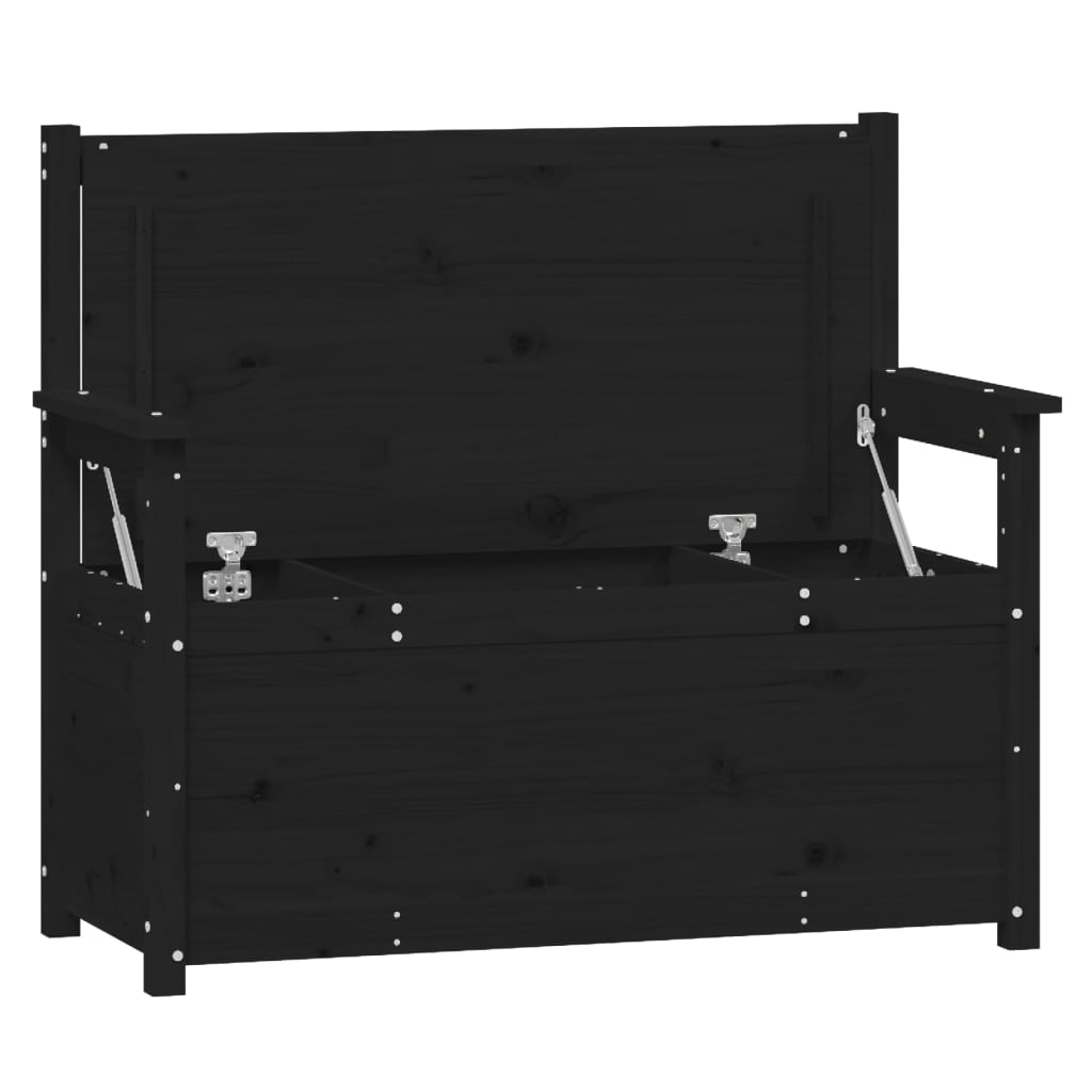 Banc avec Coffre de Rangement en Bois