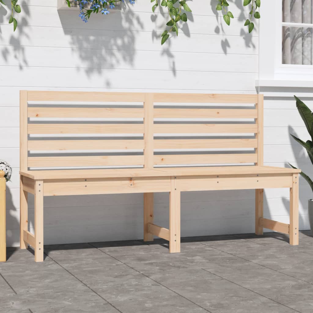 banc de jardin en pin massif