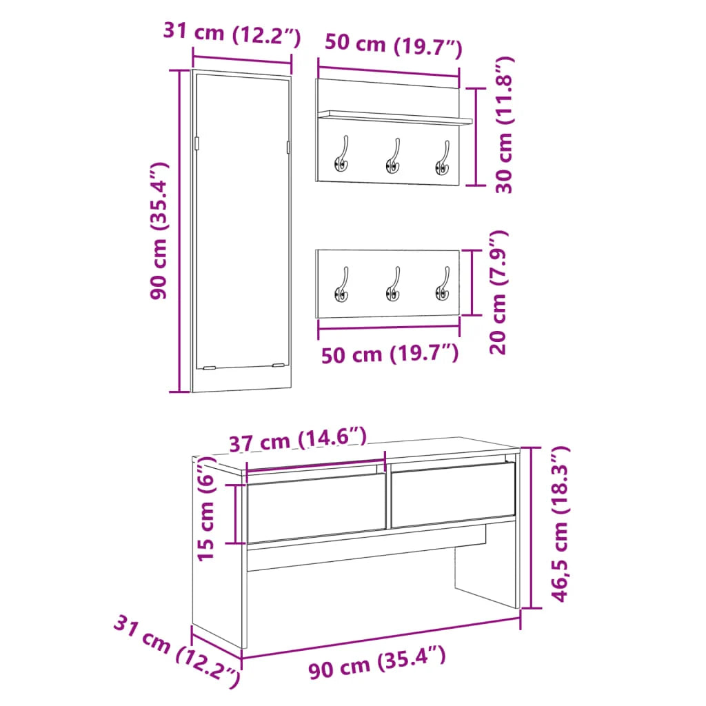 Banc Porte Serviette Salle de Bain