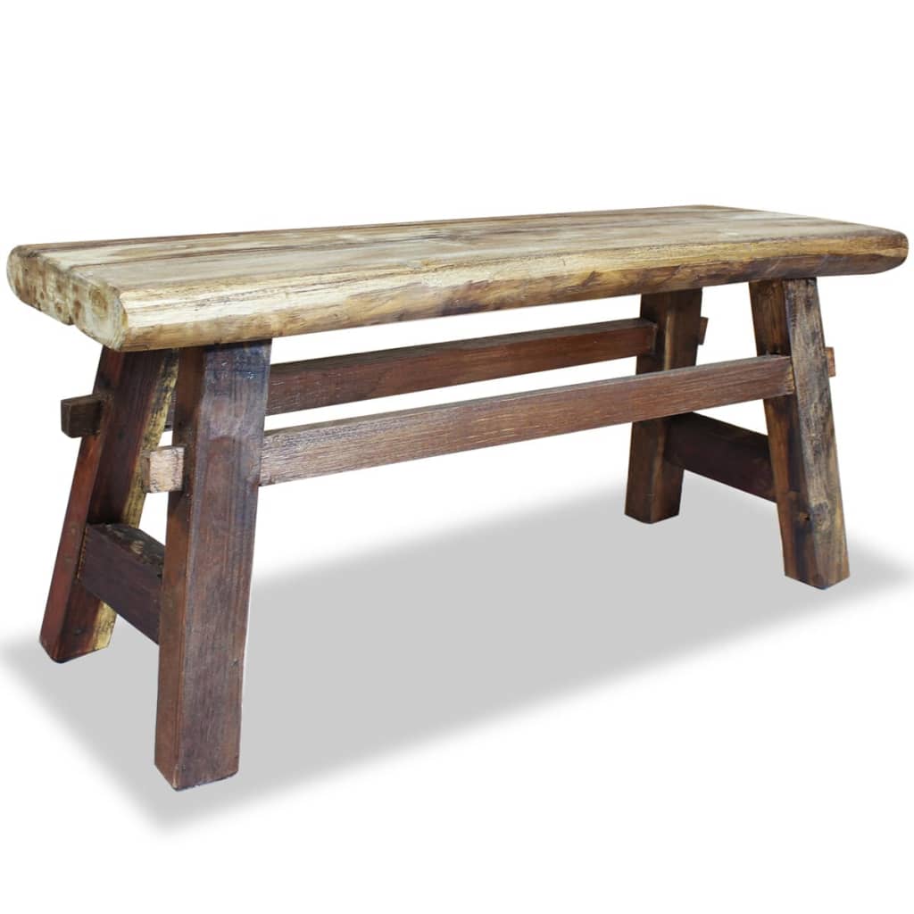 petit banc en bois vintage