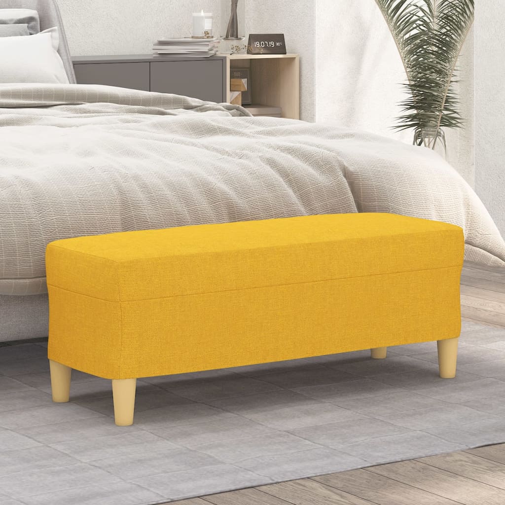 banc d'entrée jaune 100 cm