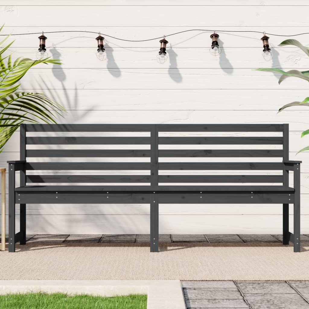 Banc de Jardin Gris Anthracite