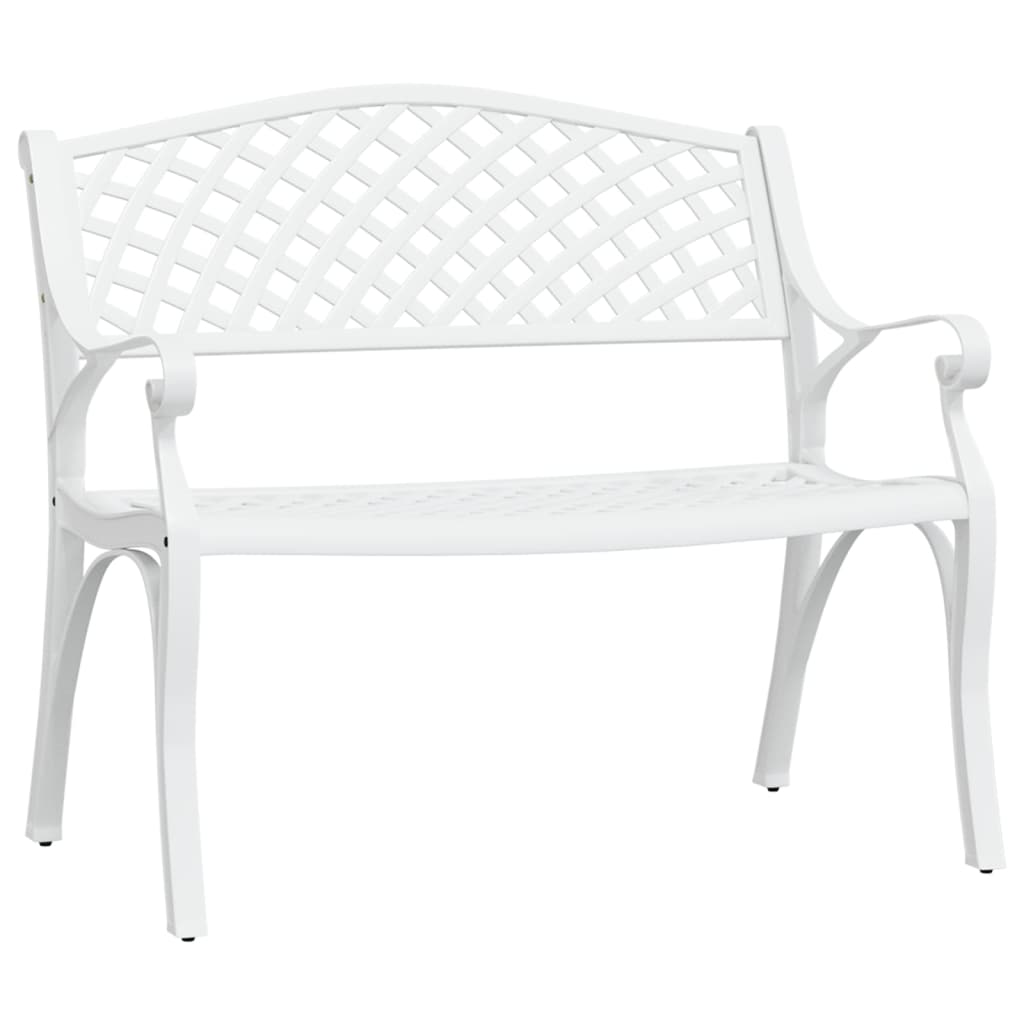 banc de jardin aluminium blanc
