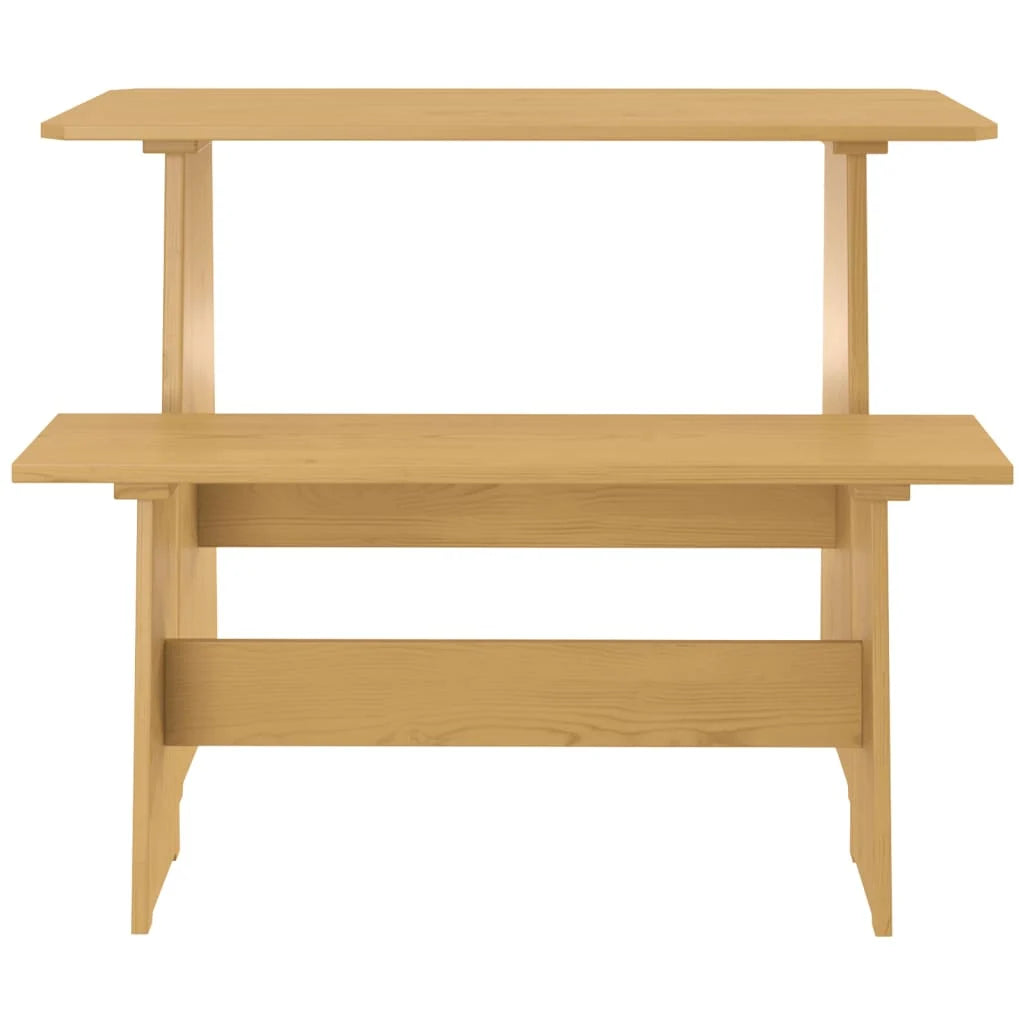 ensemble table et banc en bois