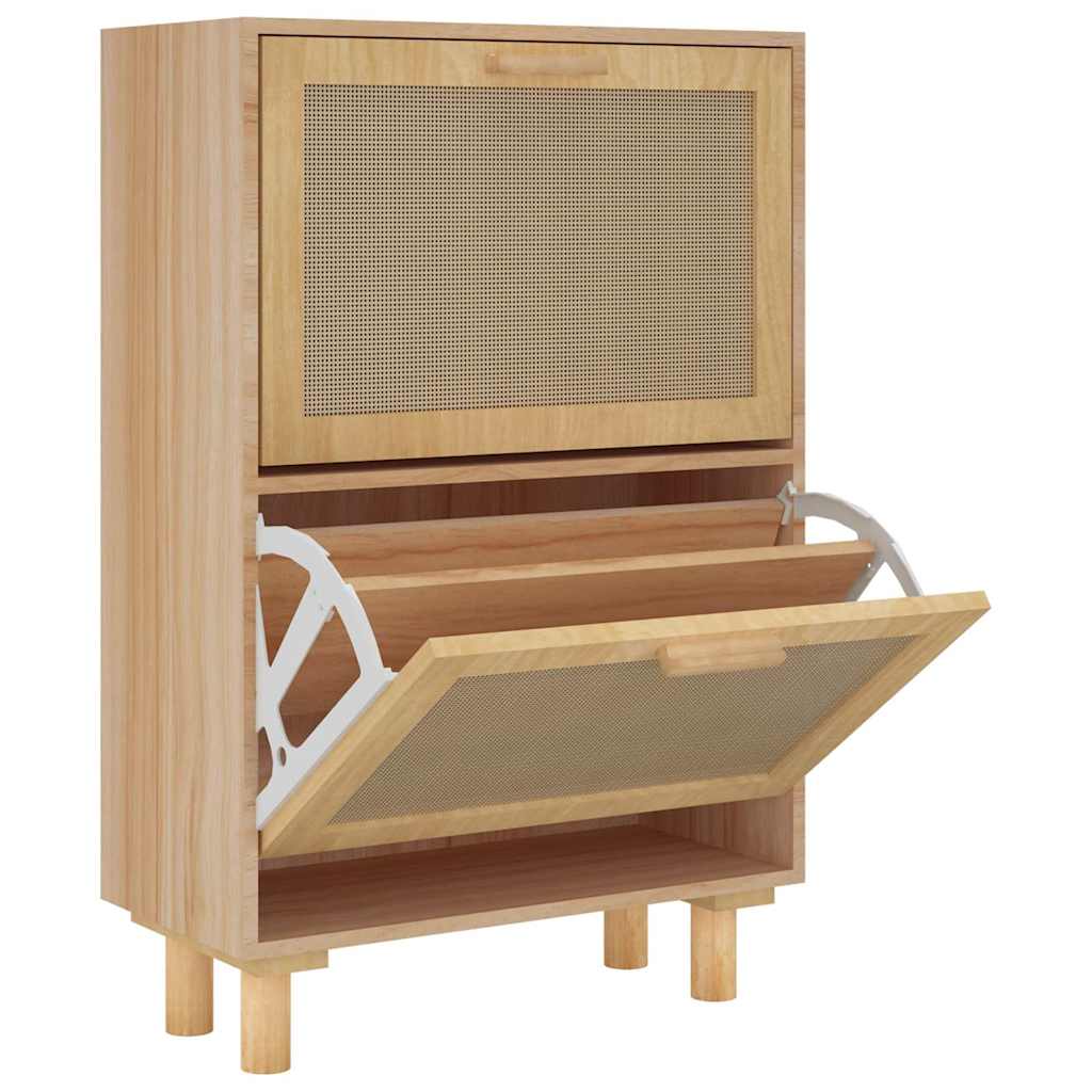 Banc Chaussures Rotin