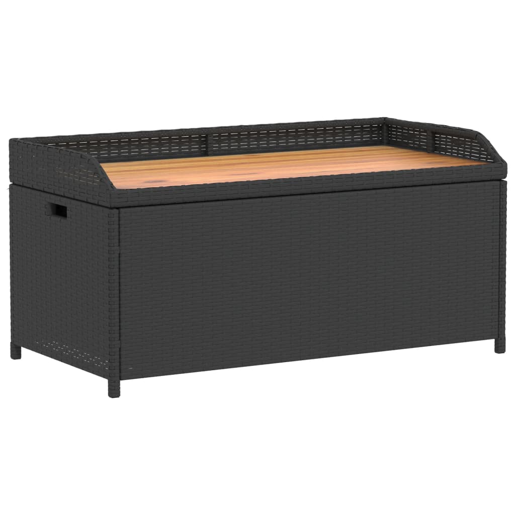 banc coffre balcon noir