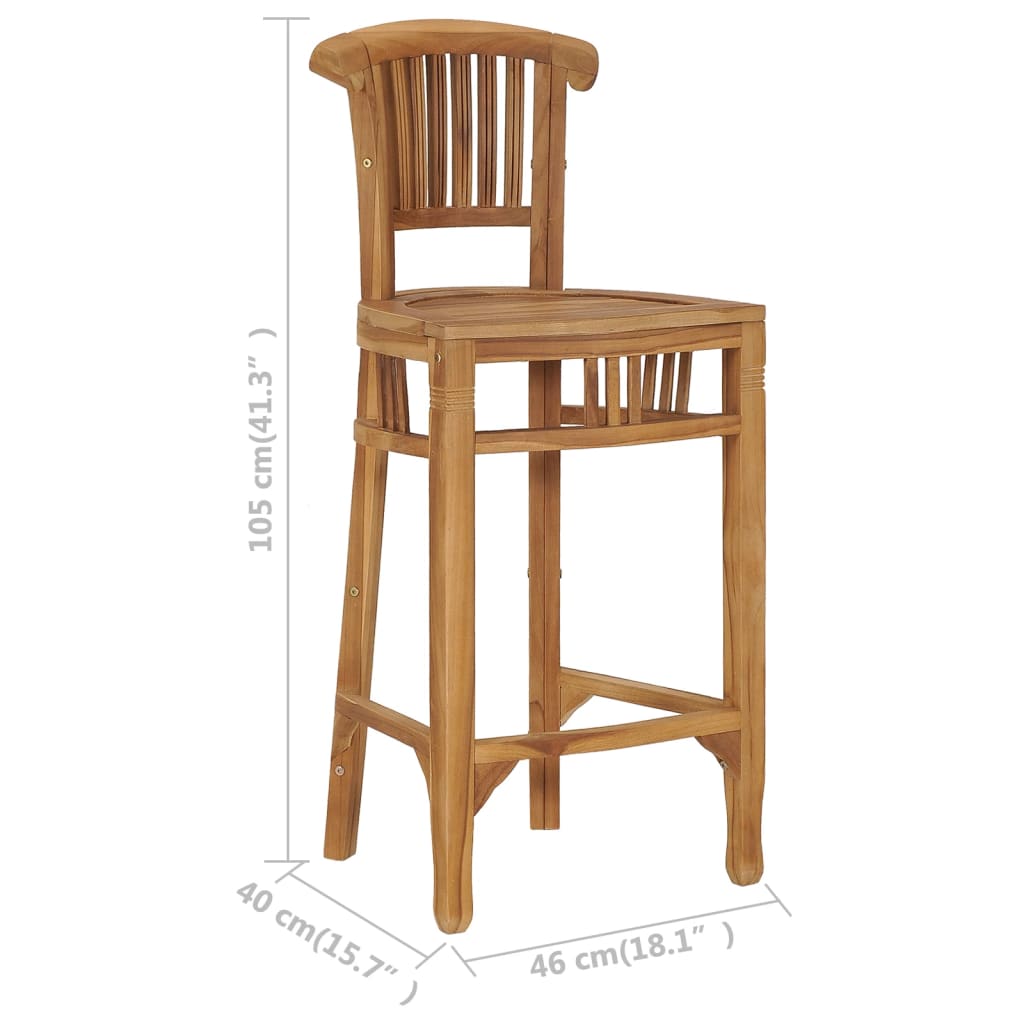 Banc de Comptoir en Bois