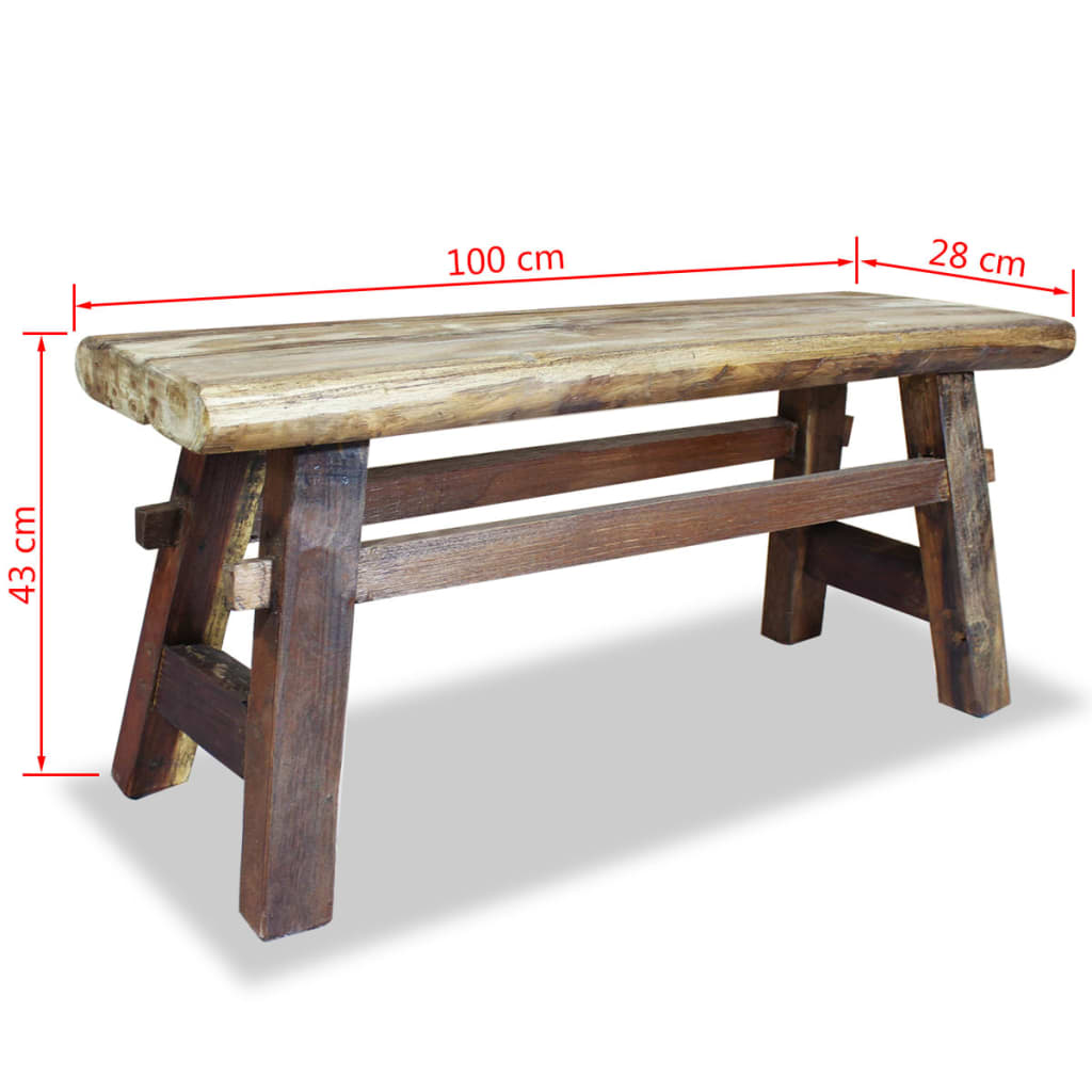 Banc en Bois de Récupération