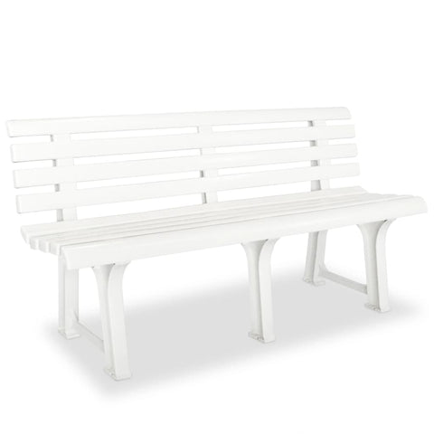 banc de jardin plastique blanc