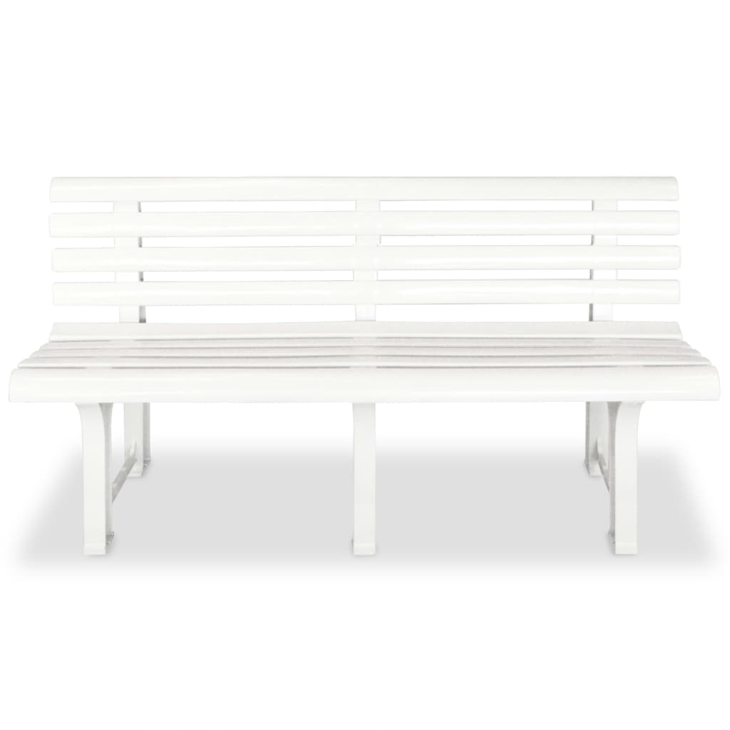 banc de jardin plastique blanc 3 places