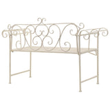 banc de jardin style romantique