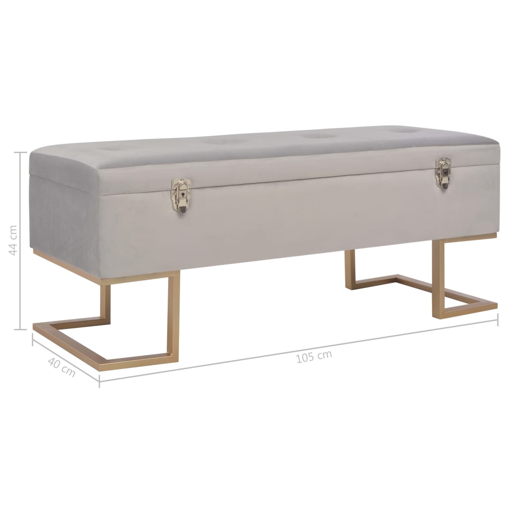 Banc Coffre Velours