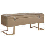 banc coffre beige