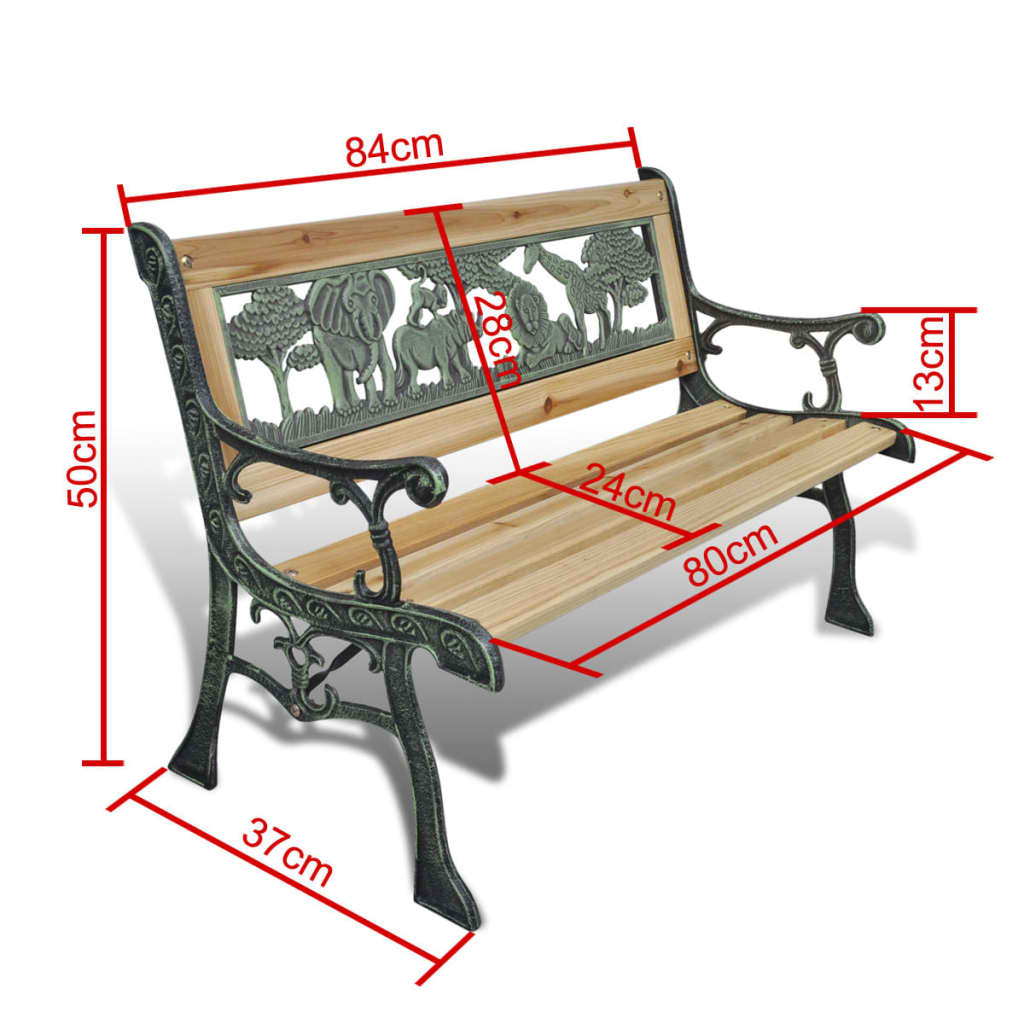 Banc de Jardin en Bois Vintage