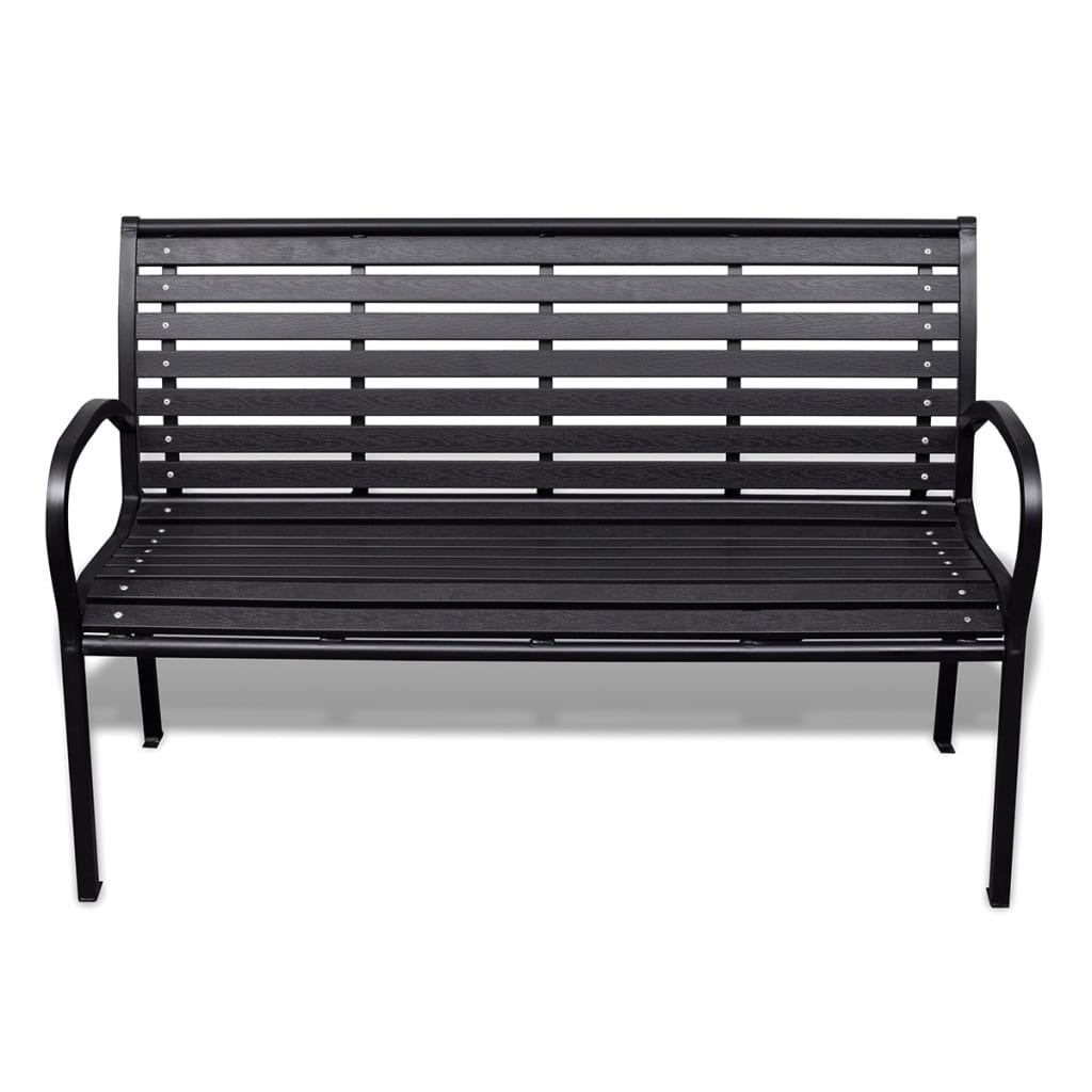 banc de jardin metal noir