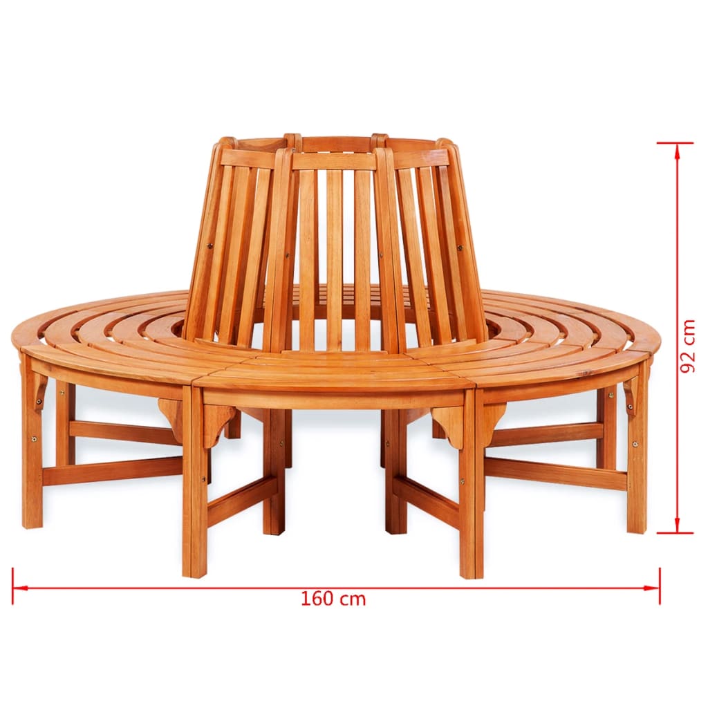 banc de jardin circulaire en bois