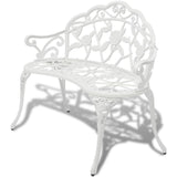 banc de jardin aluminium blanc