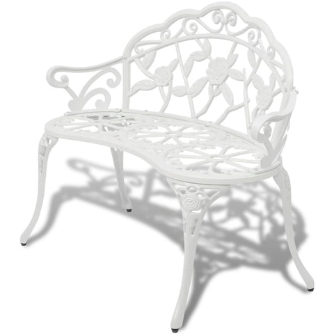 banc de jardin aluminium blanc