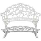 banc de jardin aluminium blanc 2 places