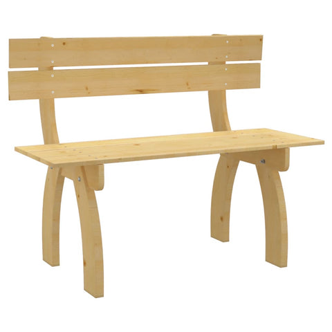 banc en bois avec dossier