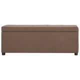 banc coffre de rangement marron