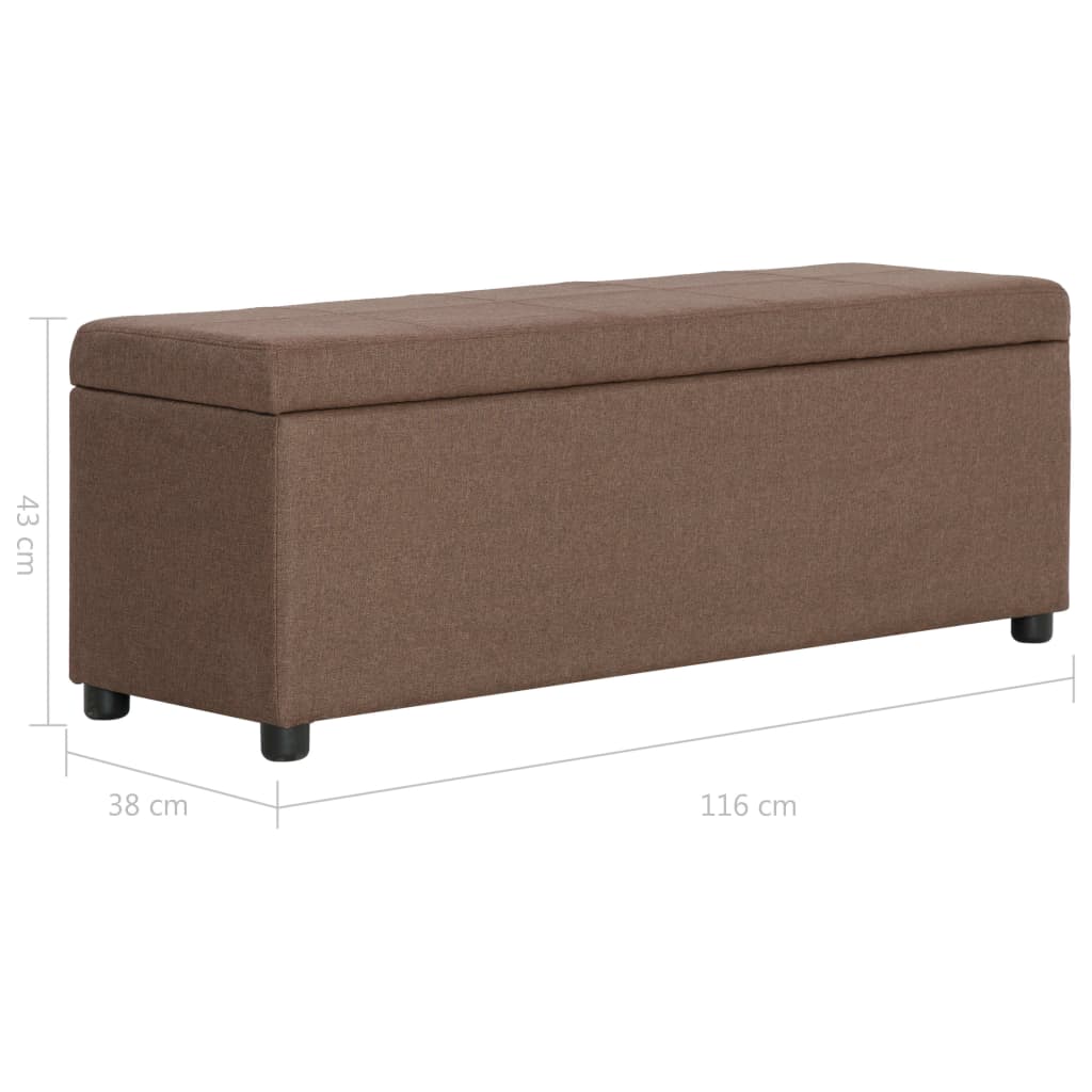 Banc Coffre Marron