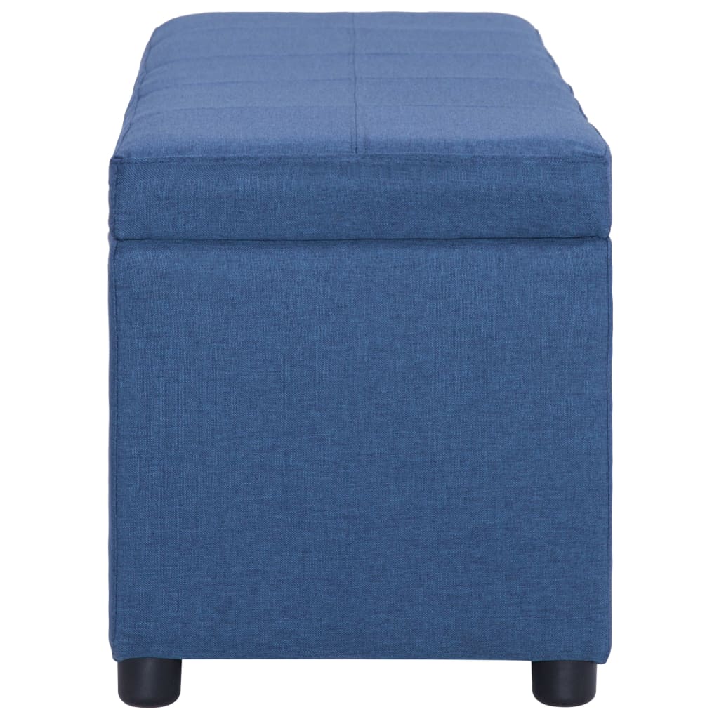 banc coffre de rangement bleu