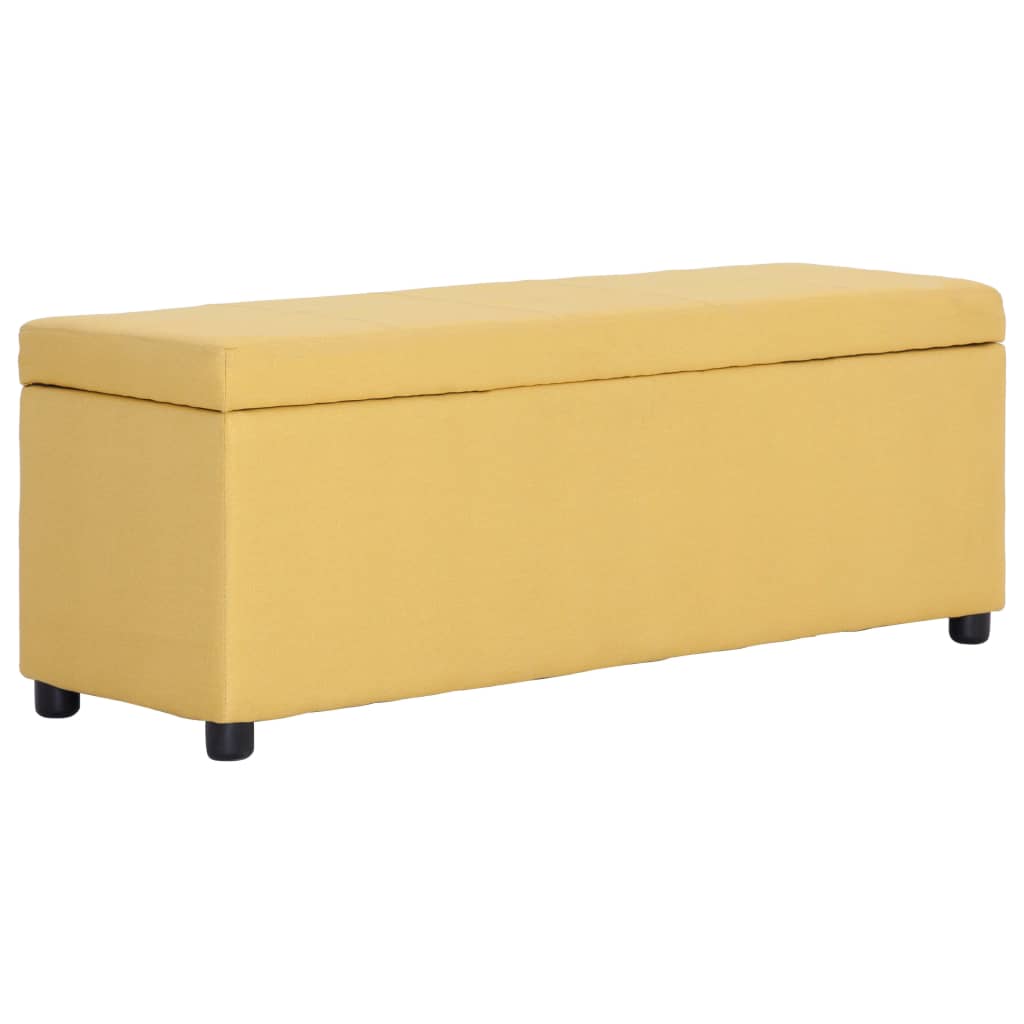 banc coffre jaune