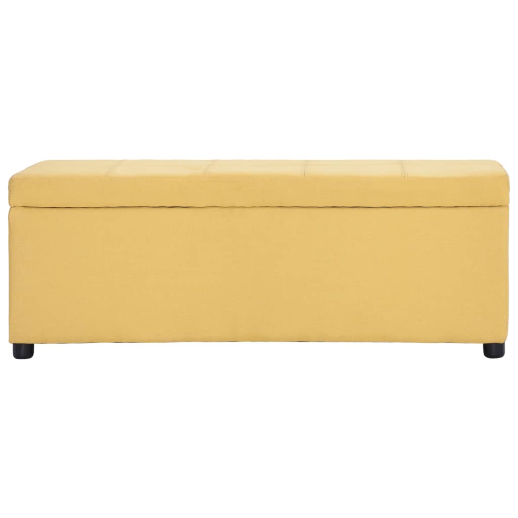 banc coffre de rangement jaune