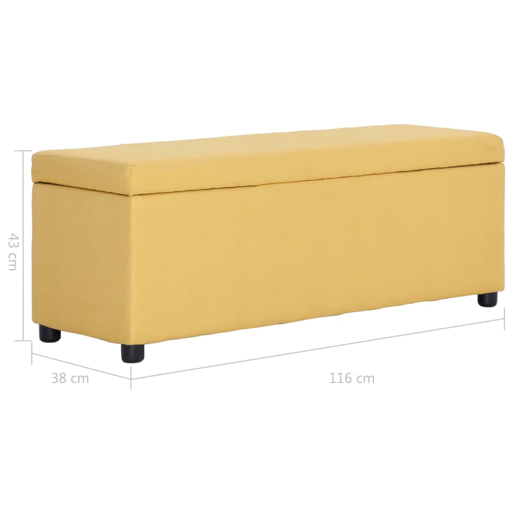 Banc Coffre Jaune